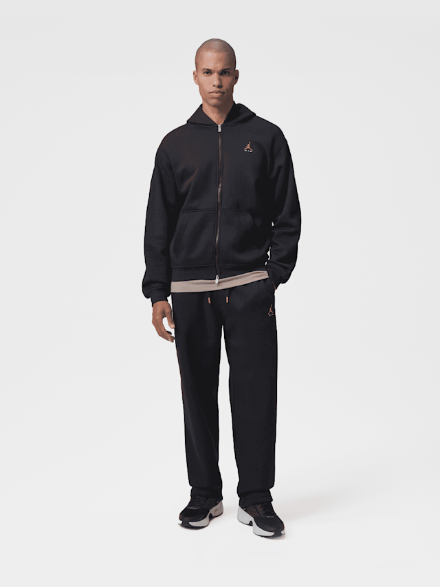 Jordan, Brooklyn Statement Fleece Open-Hem Pants, red, Image 6 of 6