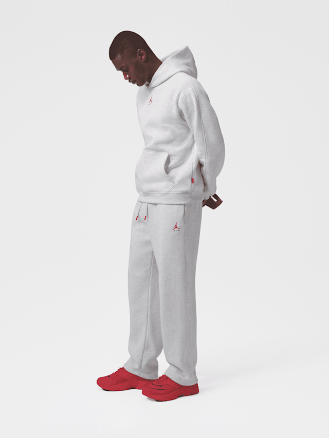 Jordan, Brooklyn Statement Fleece Open Hem Pant, grey, Image 5 of 5