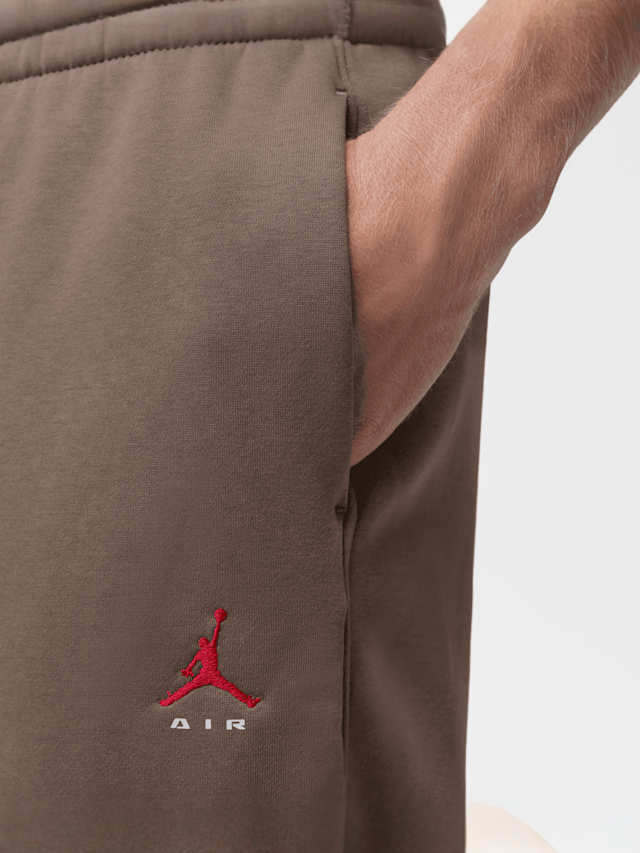 Jordan, Brooklyn Statement Fleece Open-Hem Pants, brown, Image 3 of 6
