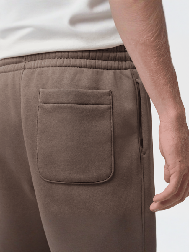 Jordan, Brooklyn Statement Fleece Open-Hem Pants, brown, Image 4 of 6