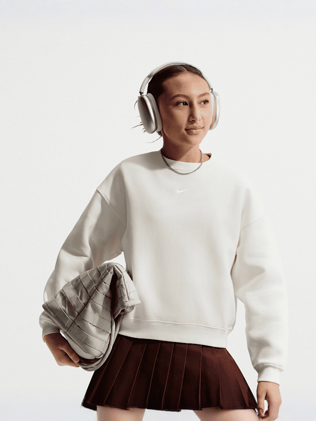 Jordan, Sportswear Studio Boxy Fleece Crew-Neck, beige, Image 1 of 4