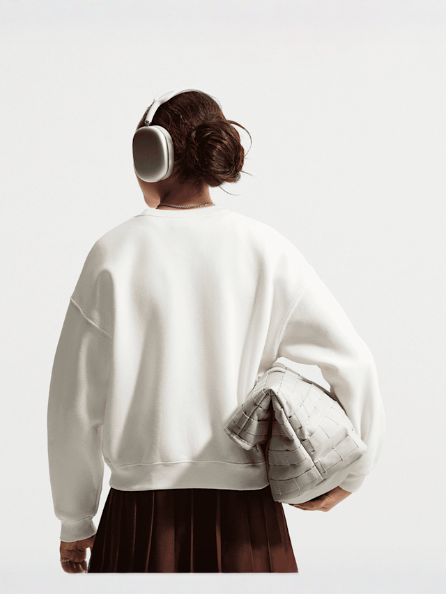 Jordan, Sportswear Studio Boxy Fleece Crew-Neck, beige, Image 2 of 4
