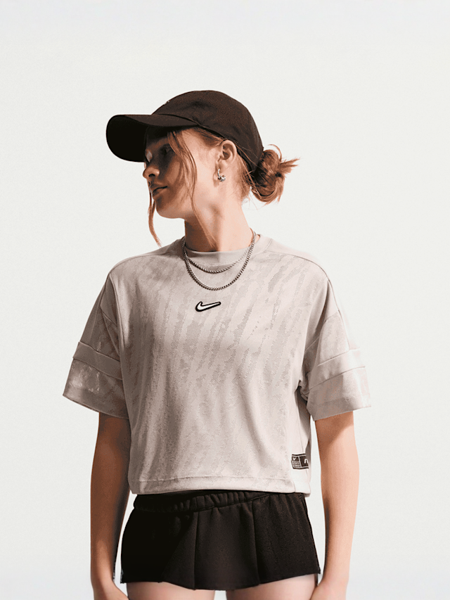 Nike  , Sportswear Mesh Coverup Dance Top, beige, Image 1 of 6