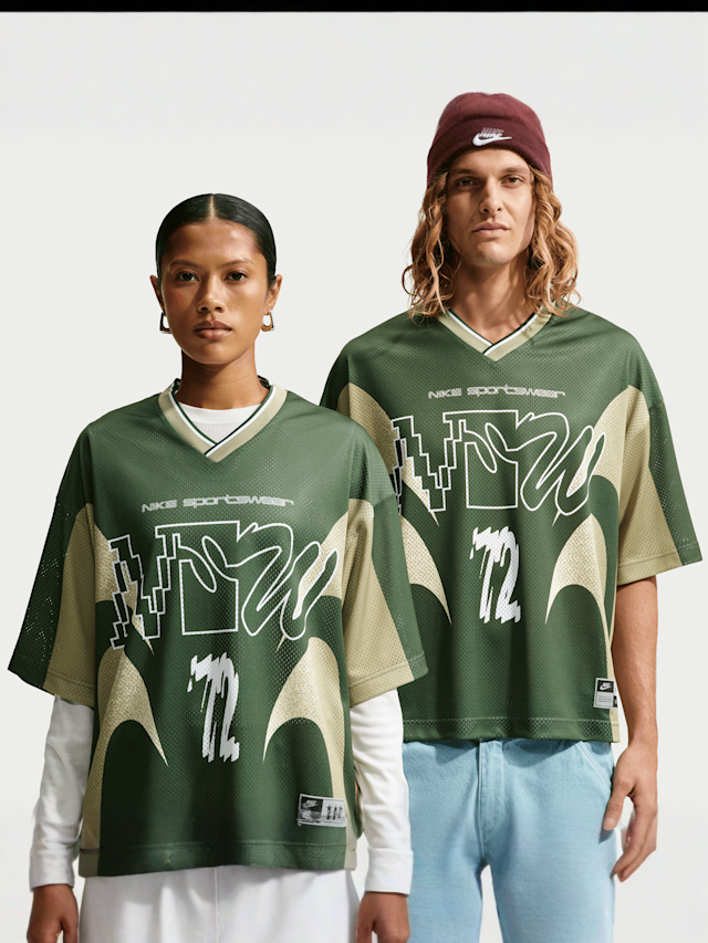 Nike  , Sportswear Loose Mesh T-Shirt, green, Image 1 of 5