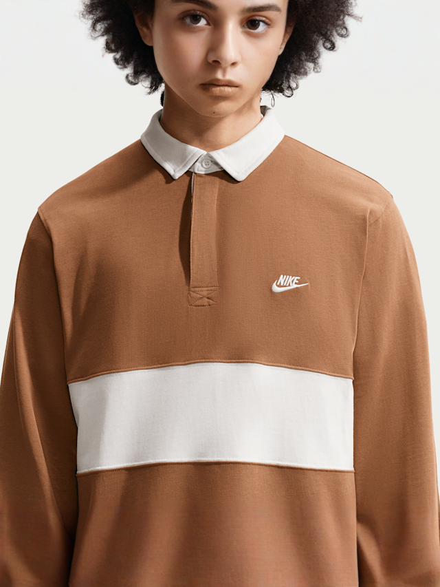 Nike  , Club Longsleeve Rugby Top, brown, Image 3 of 5