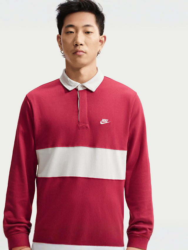 Nike  , Club Longsleeve Rugby Top, red, Image 3 of 5