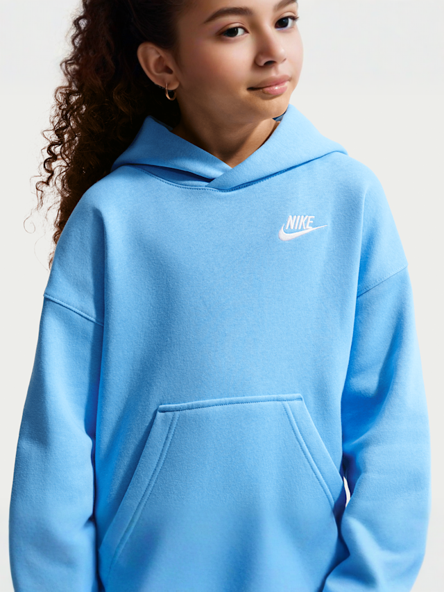 Nike  , Sportswear Club Fleece Oversized Hoodie, blue, Image 3 of 4