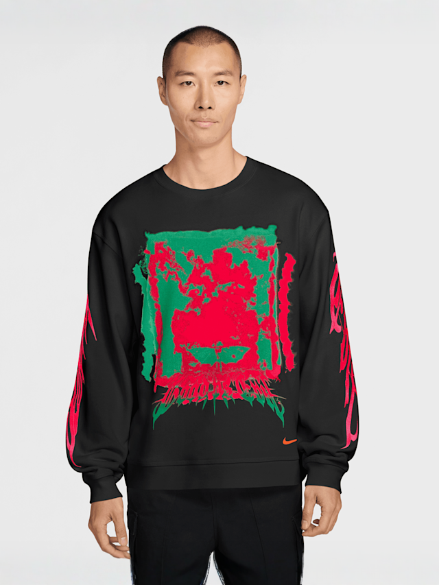 Nike  , Graphic Fleece Crew-Neck Sweatshirt, multi-colour, Image 1 of 3