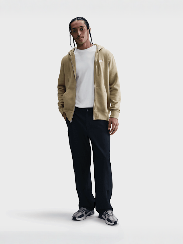 Nike  , Club Full Zip Hoodie, beige, Image 6 of 6
