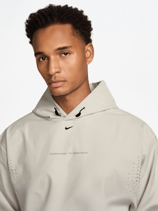 Nike, Tech Dri-FIT Shori Perforated Hooded Pullover, beige, Image 3 of 4
