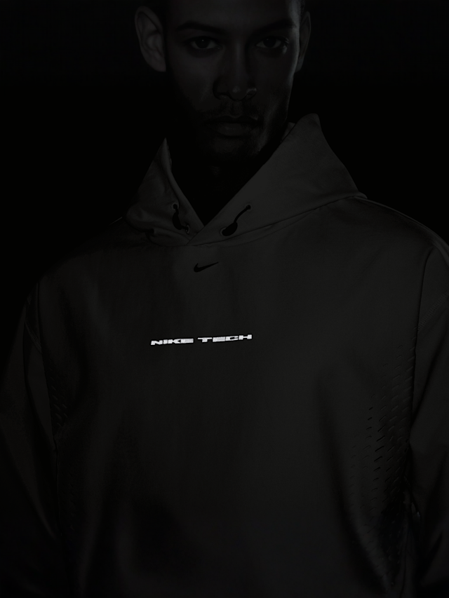 Nike, Tech Dri-FIT Shori Perforated Hooded Pullover, beige, Image 4 of 4