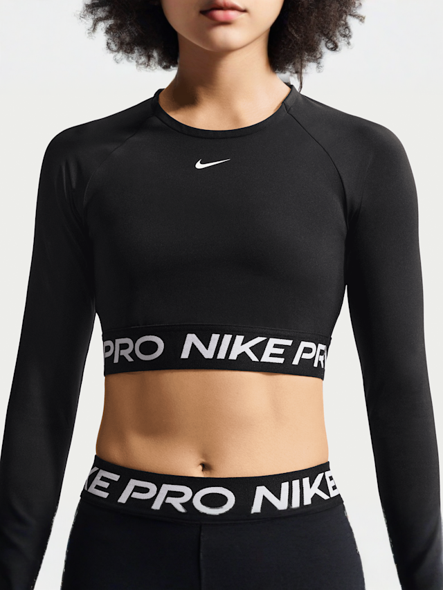 Nike  , Pro Dri-FIT 365 Crop Longsleeve, black, Image 3 of 5