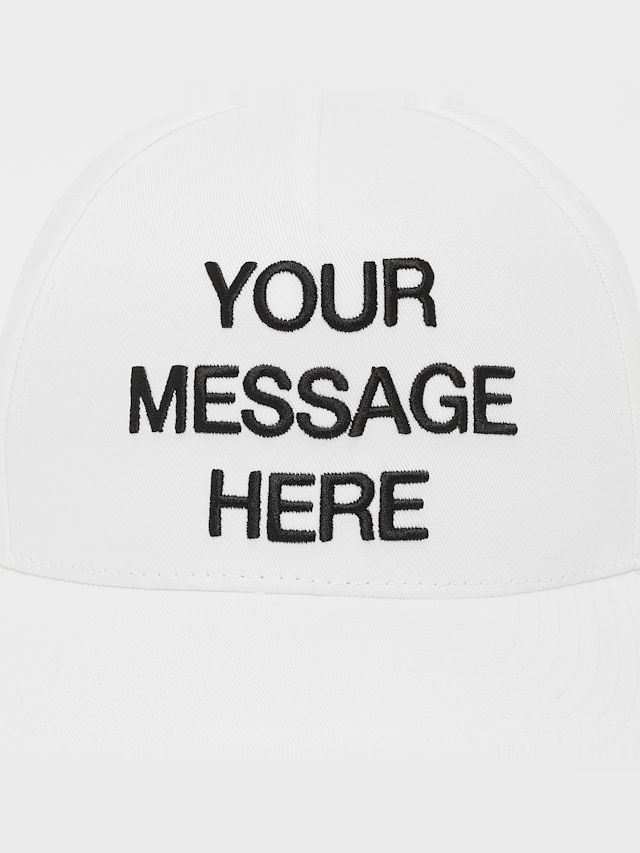 Nike  , Rise "Your Message Here" Structured A-Frame Cap, white, Image 4 of 4