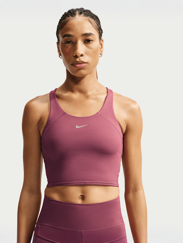 Nike  , Tempo Dri-FIT Mid Support Crop Bra Tank, light pink, Image 1 of 5
