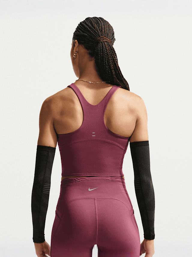 Nike  , Tempo Dri-FIT Mid Support Crop Bra Tank, light pink, Image 2 of 5