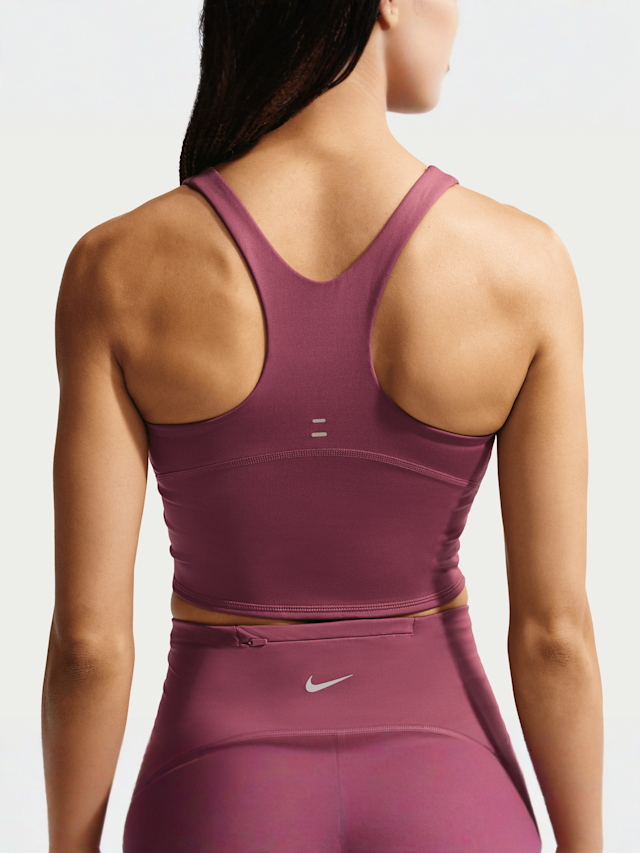 Nike  , Tempo Dri-FIT Mid Support Crop Bra Tank, light pink, Image 4 of 5