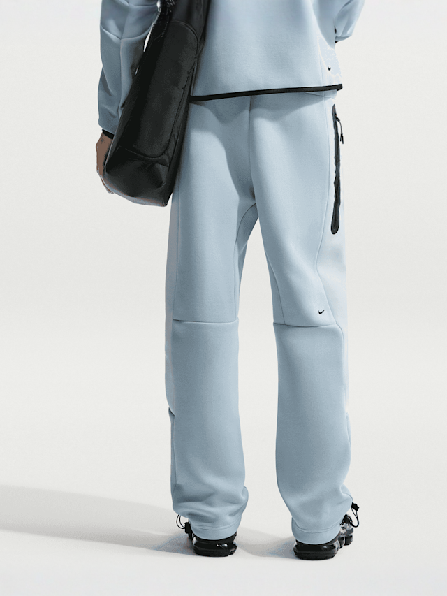 Nike  , Tech Color-Block Open-Hem Fleece Pants, blue, Image 2 of 5
