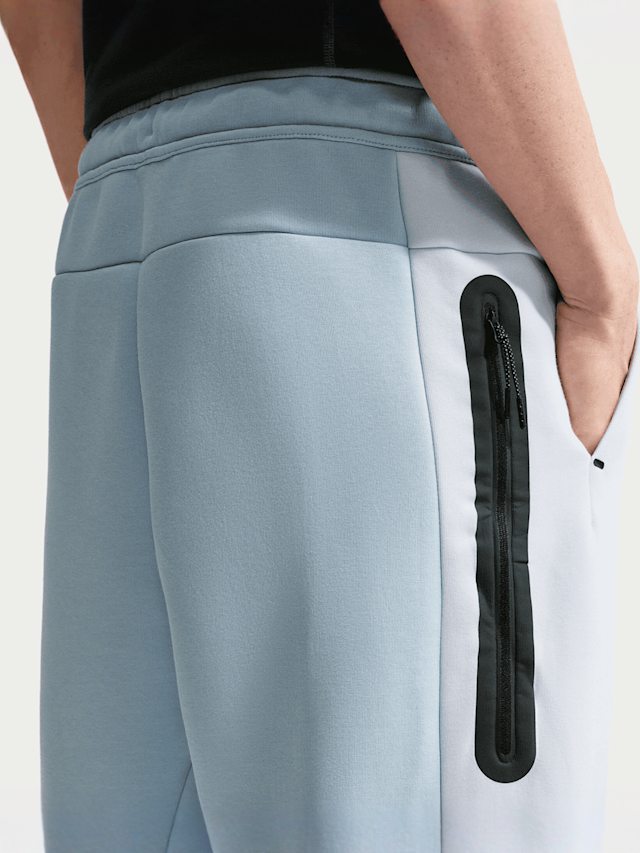Nike  , Tech Color-Block Open-Hem Fleece Pants, blue, Image 3 of 5