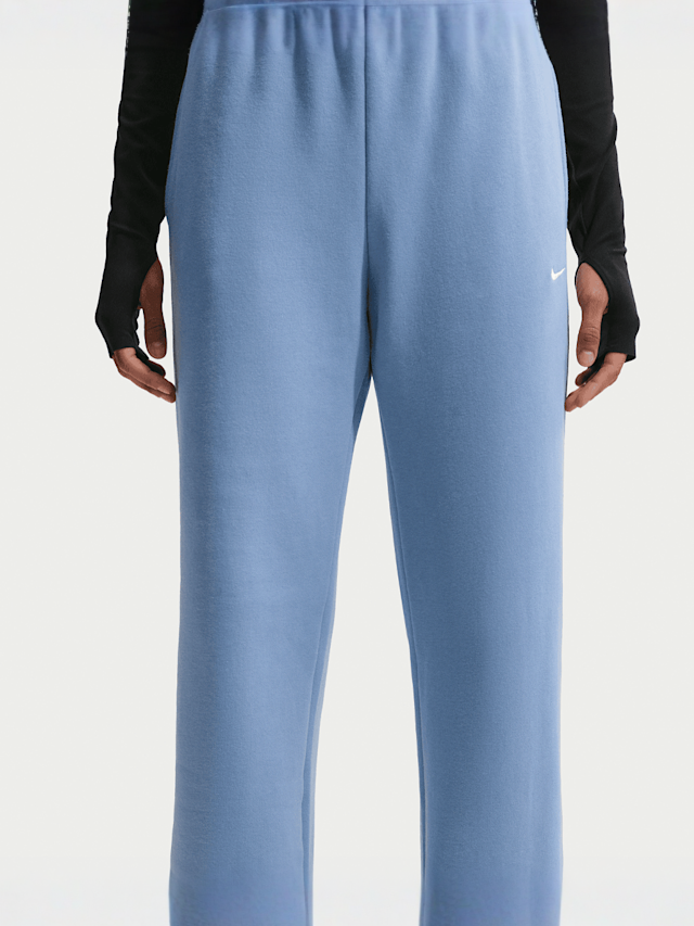 Nike  , Studio Fleece Medium Weight Mid Rise Open Hem Pant, blue, Image 3 of 6