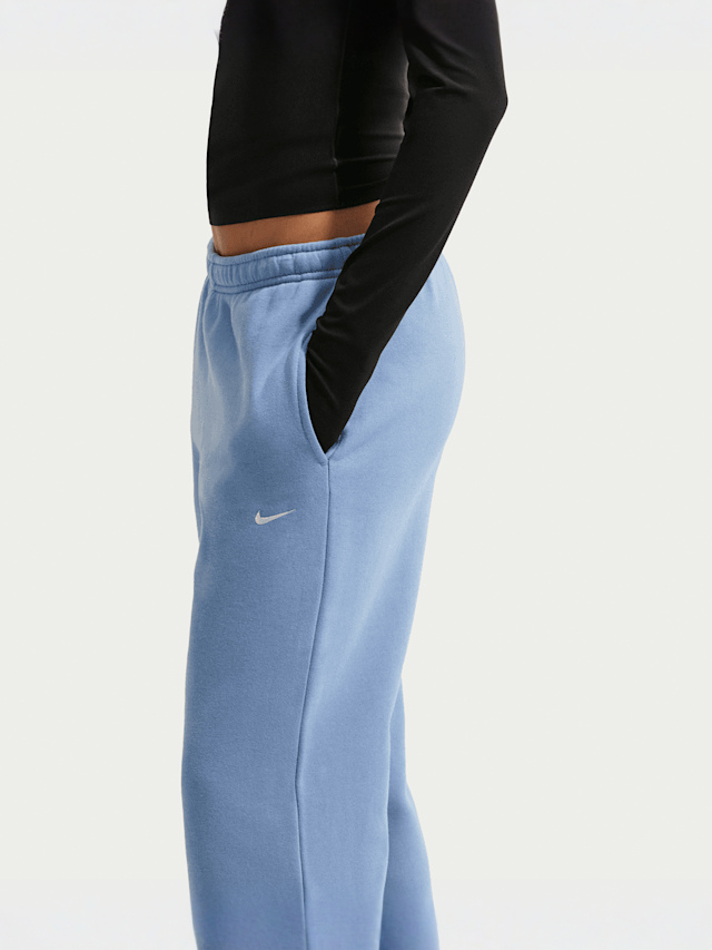 Nike  , Studio Fleece Medium Weight Mid Rise Open Hem Pant, blue, Image 5 of 6