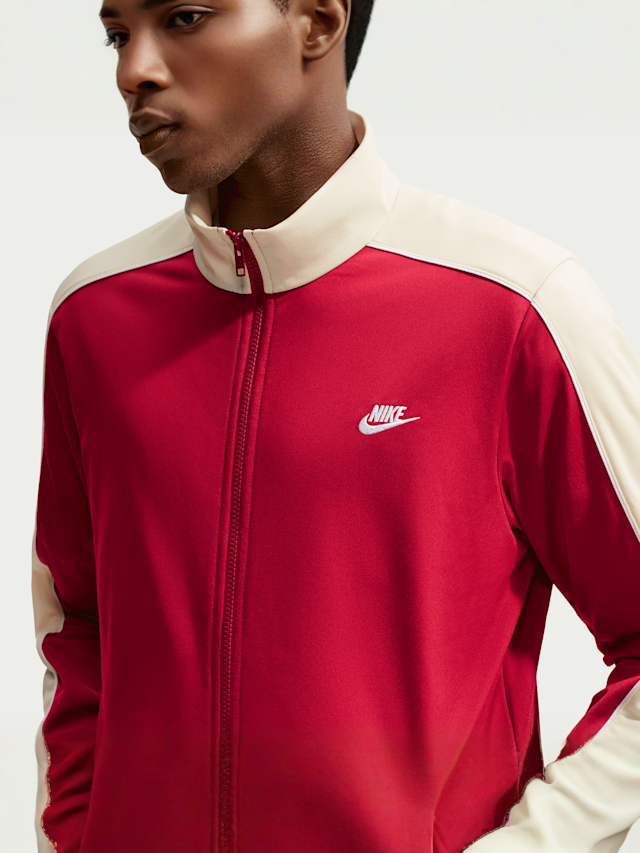 Nike  , Club Poly-Knit Tracksuit, red, Image 3 of 5