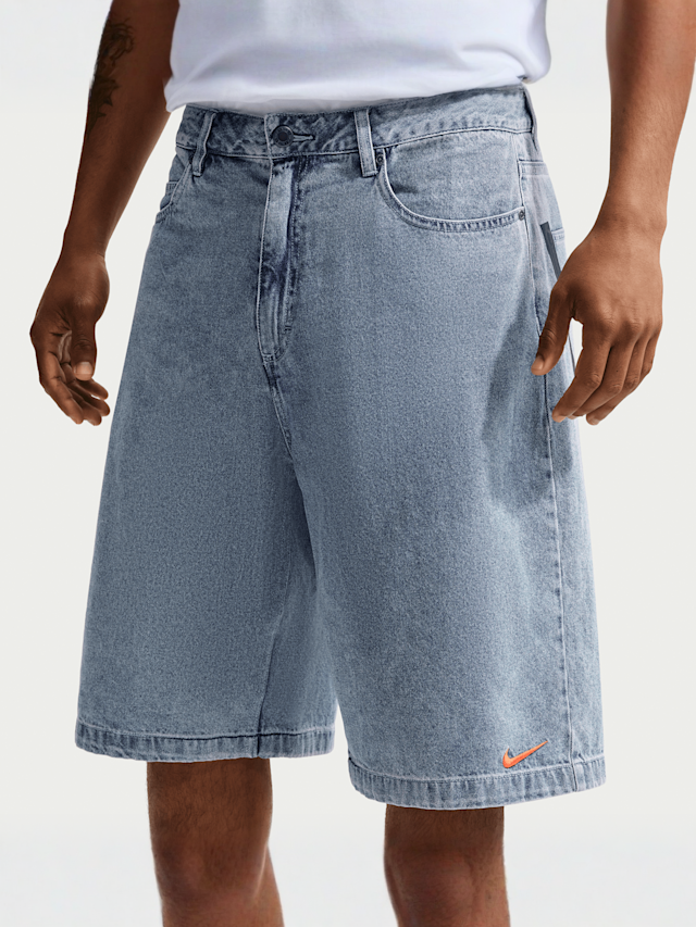 Nike  , Sportswear Indigo Denim Shorts, blue, Image 3 of 4