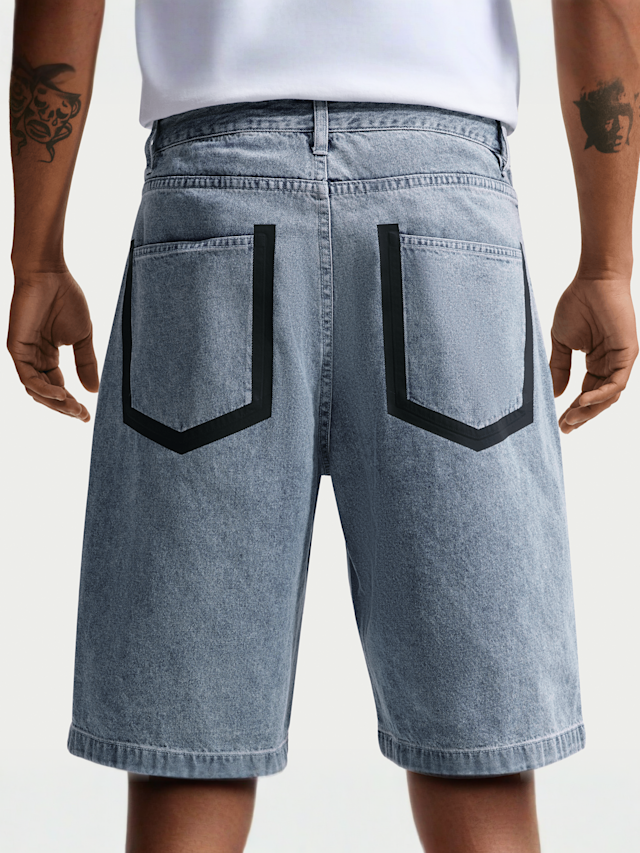 Nike  , Sportswear Indigo Denim Shorts, blue, Image 4 of 4