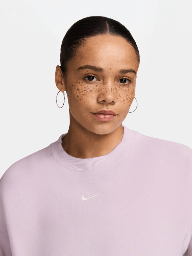 Nike  , Studio Fleece Oversized Cropped Crew, light pink, Image 3 of 3