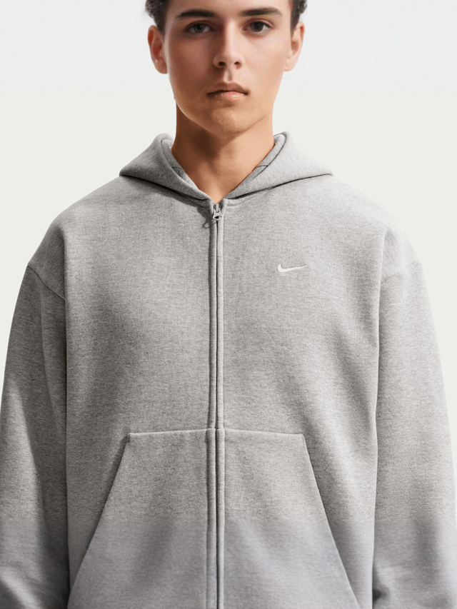 Nike  , Solo Swoosh Full-Zip Hoodie, grey, Image 3 of 4