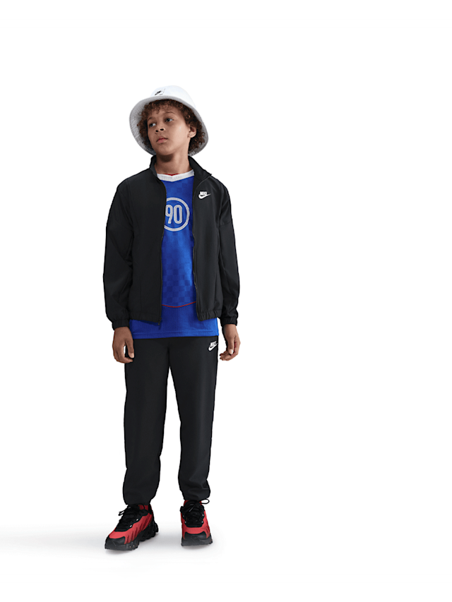 Nike  , Sportswear Woven Full Zip Tracksuit, black, Image 2 of 7