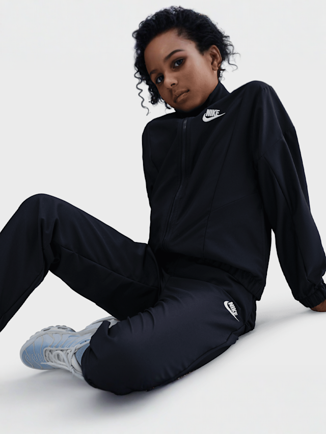 Nike  , Sportswear Woven Full Zip Tracksuit, black, Image 7 of 7