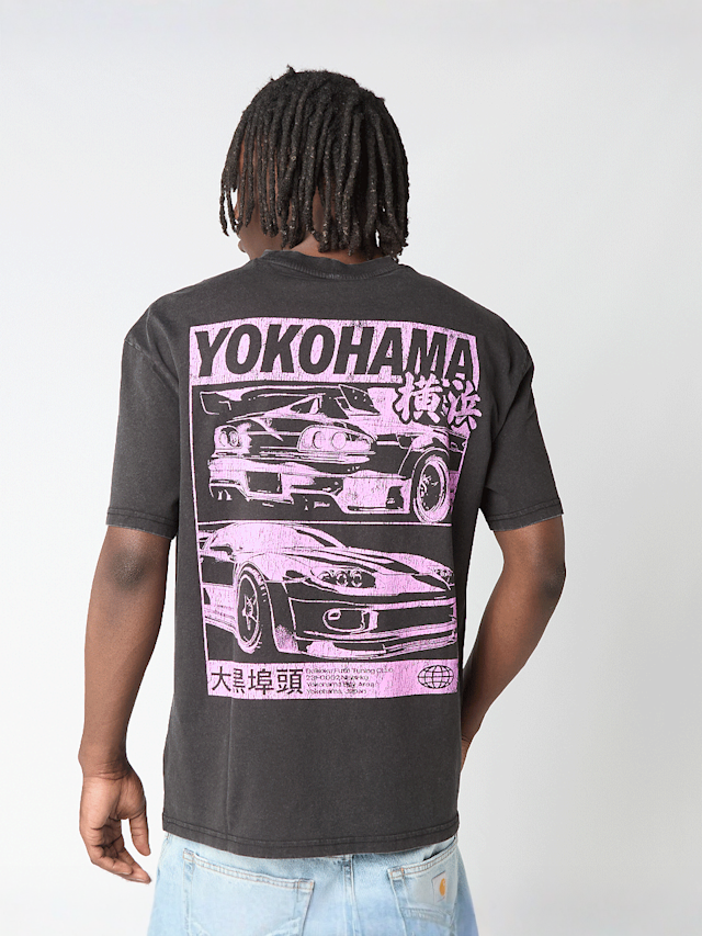 Mister Tee, Yokohama Vintage Oversize Tee, black, Image 1 of 5