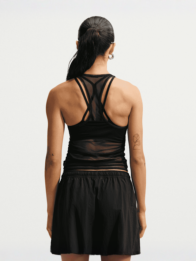 Nike  , Sportswear Tight Sheer Tank Top, black, Image 2 of 4