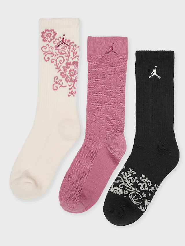 Jordan, 3 PACK - Floral Lace Crew, multi-colour, Image 1 of 2