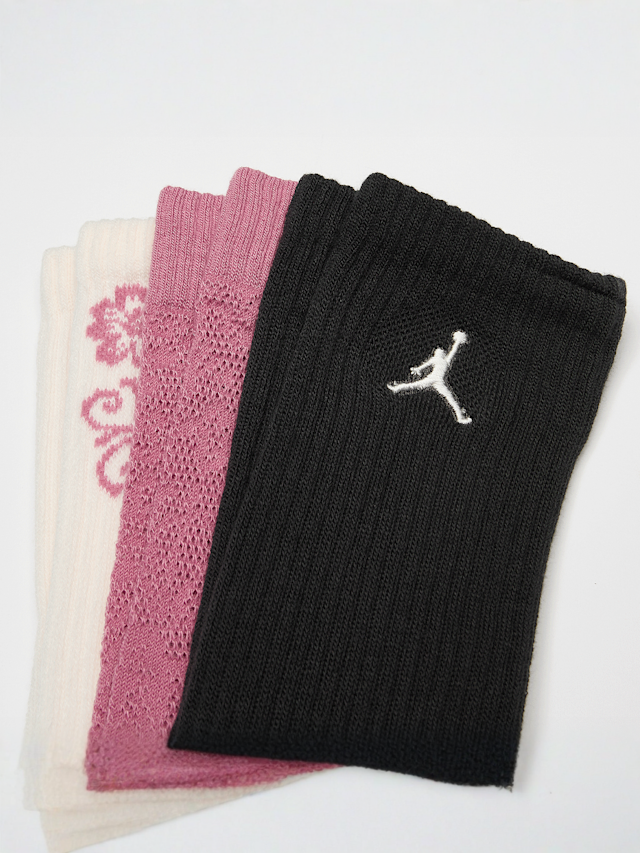 Jordan, 3 PACK - Floral Lace Crew, multi-colour, Image 2 of 2