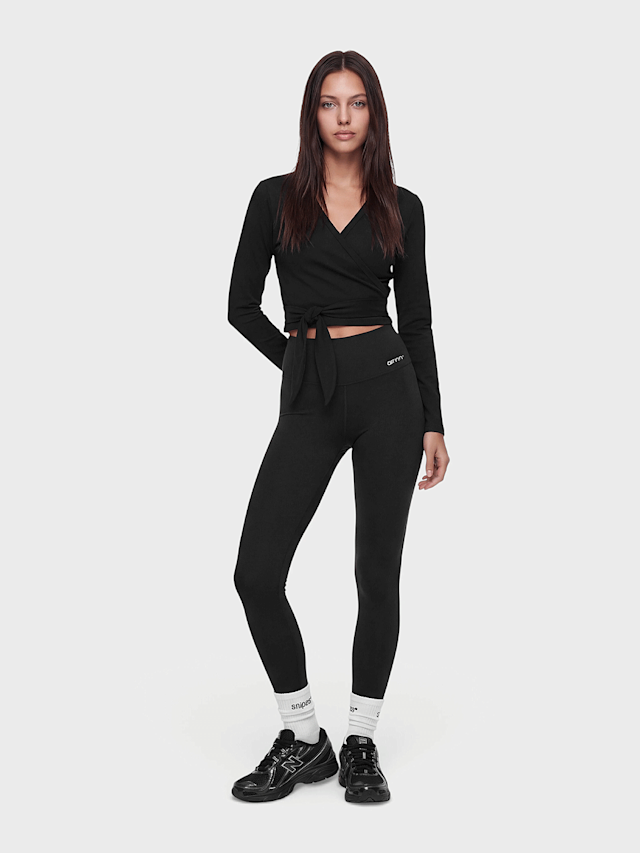 aim'n, Shape Seamless Wrap Long Sleeve, black, Image 4 of 4