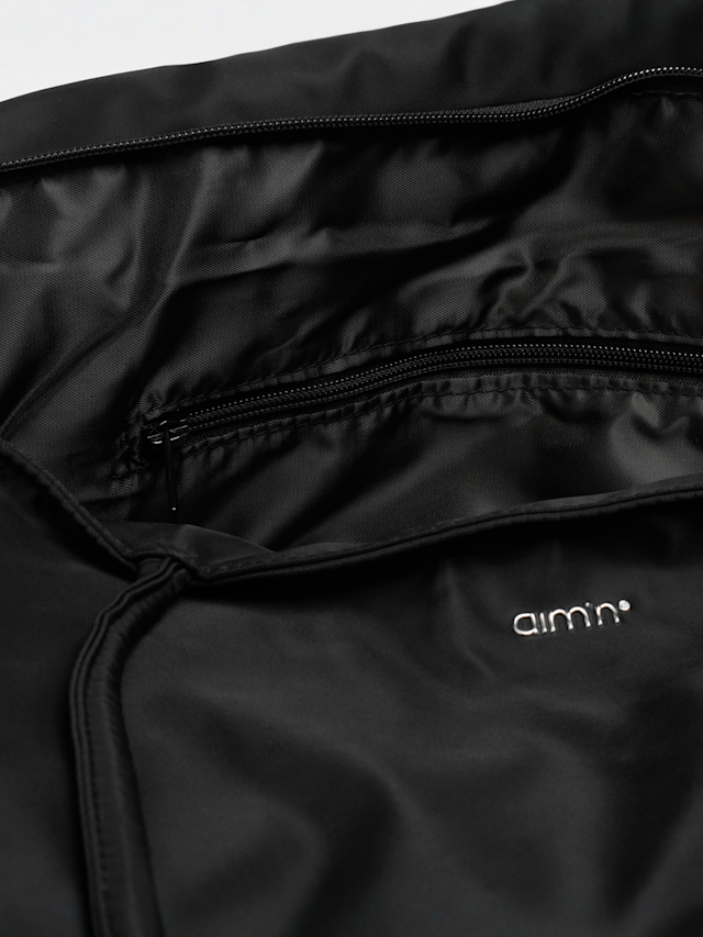 aim'n, Nylon Weekend Bag, black, Image 5 of 6