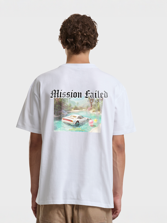 Mister Tee, Mission Failed Oversize Tee, white, Image 1 of 4