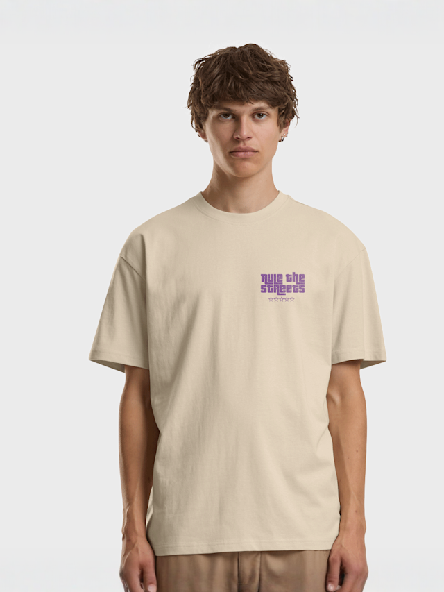 Mister Tee, Rule The Streets Oversize Tee, beige, Image 2 of 4
