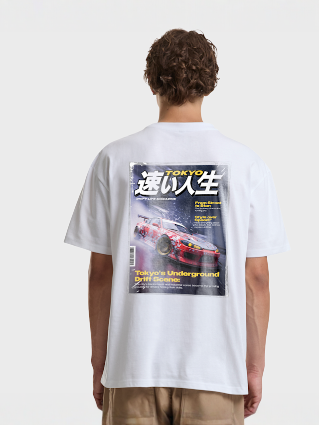 Mister Tee, Tokyo Underground Oversize Tee, white, Image 1 of 4