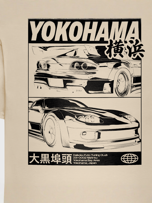 Mister Tee, Yokohama Race Tee, beige, Image 3 of 4