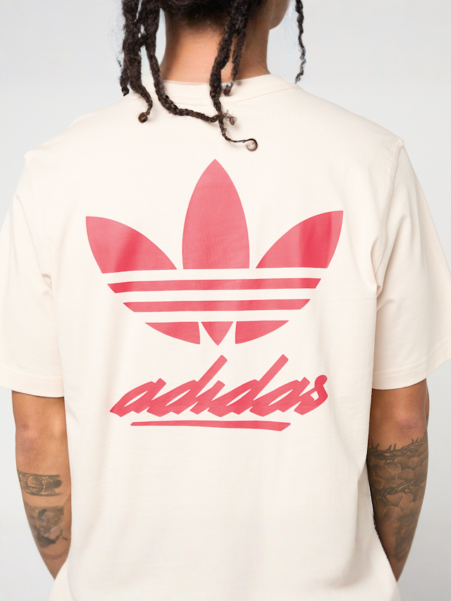 adidas Originals, Logo Graphics Tee, beige, Image 3 of 5