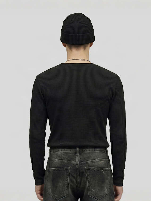 Urban Classics, Loose Longsleeve Shirt, black, Image 2 of 3
