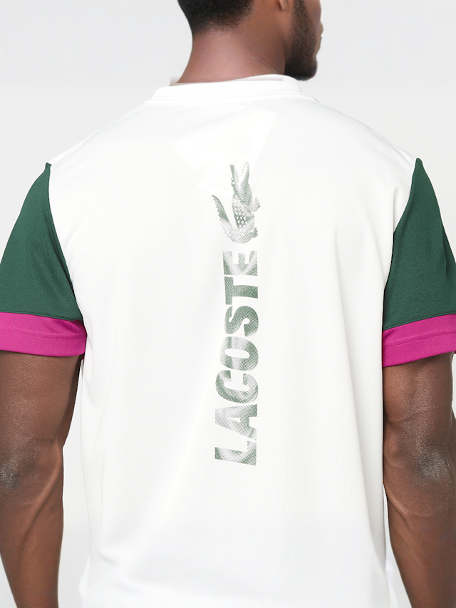 Lacoste, TEE-SHIRT graphite sombre/black, white, Image 4 of 5