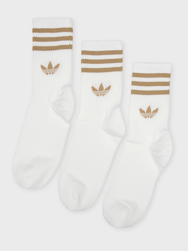 adidas Originals, 3 PACK - 3 Stripes Crew, white, Image 1 of 2