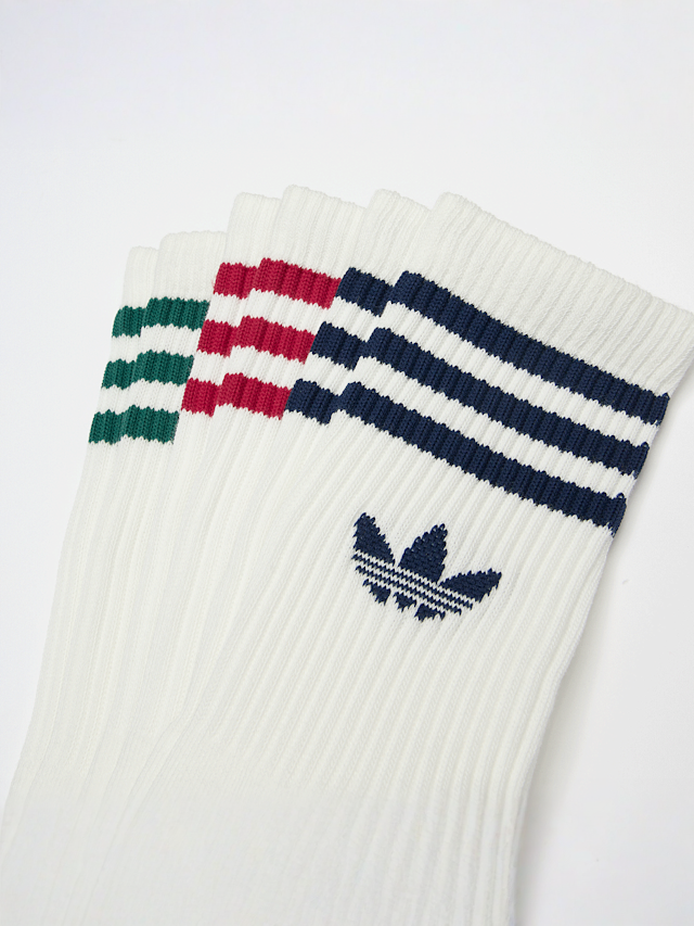 adidas Originals, 3 PACK - 3 Stripes Crew, white, Image 2 of 2