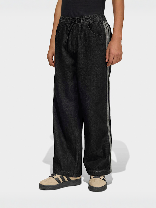 adidas Originals, Firebird Denim Trackpants, black, Image 1 of 5