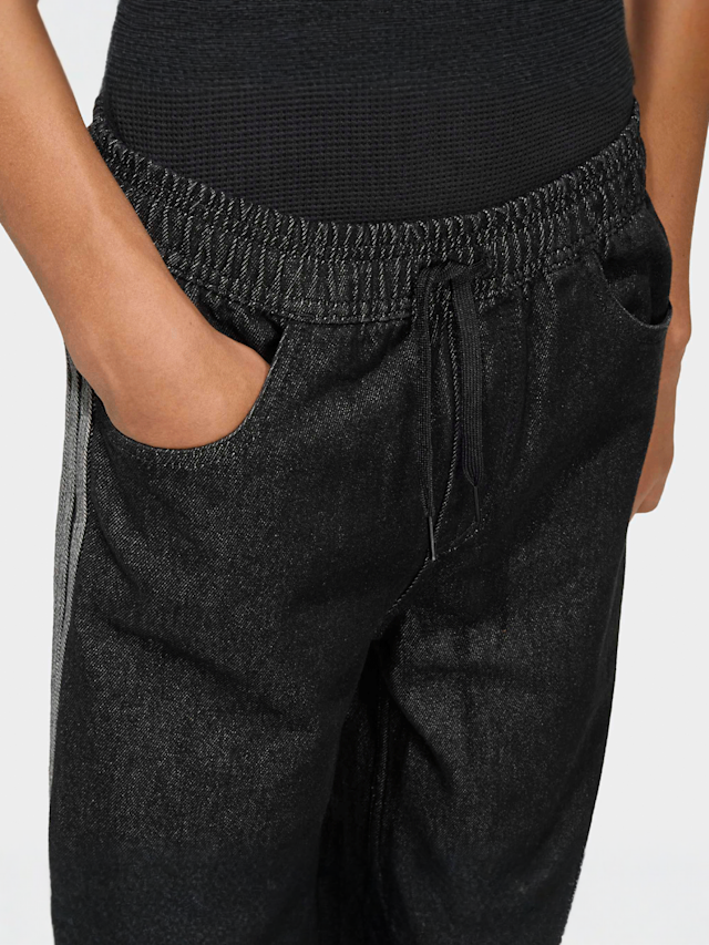 adidas Originals, Firebird Denim Trackpants, black, Image 3 of 5