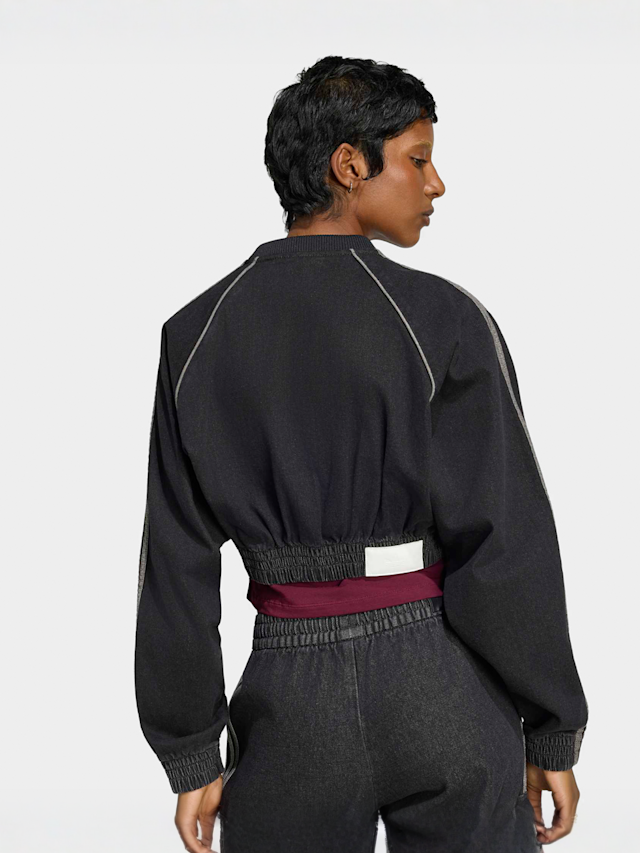 adidas Originals, Superstar Denim Tracktop, black, Image 2 of 5