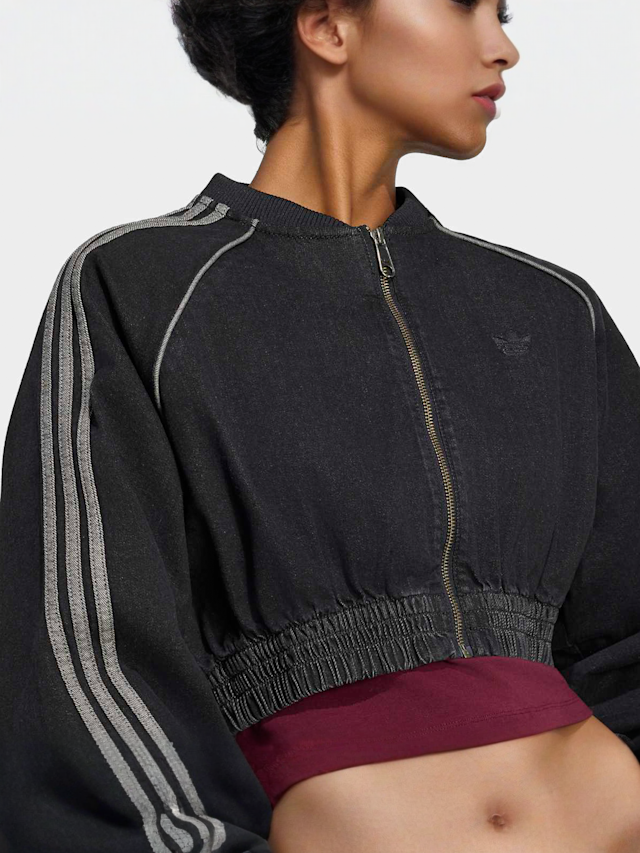 adidas Originals, Superstar Denim Tracktop, black, Image 3 of 5